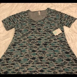Lularoe Perfect T with fish - 2x - NWT